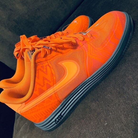 Nike Lunar Force 1 Fuse Bhm Orange/Brown 585714-800 Mens 11 US 45 EUR 10 UK Mint - Picture 5 of 11